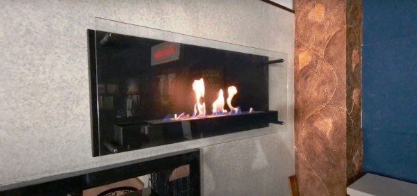 Настенный биокамин Firezo Taglio vetro 1100